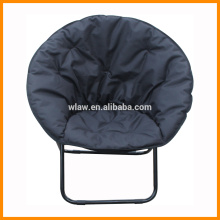 leisure folding round chair, padding cotton chair , black , comfortable